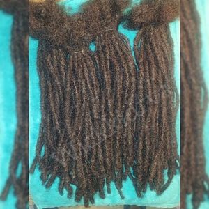 Human hair 100% Loc Extensions 16in - .75cm round.| Wickkidrva